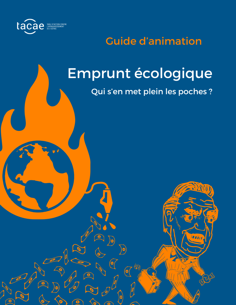 Page de couverture du guide d'animation de la formation sur la justice climatique et sociale