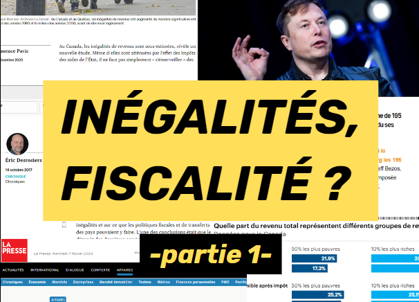 Page couverture de la première vidéo portant sur les inégalités et la fiscalité